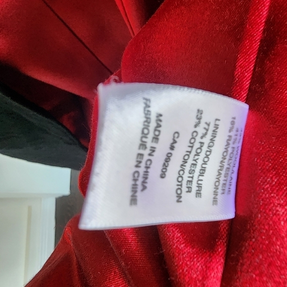 Cleo black wool blend classic coat ladies size large - Picture 9 of 10